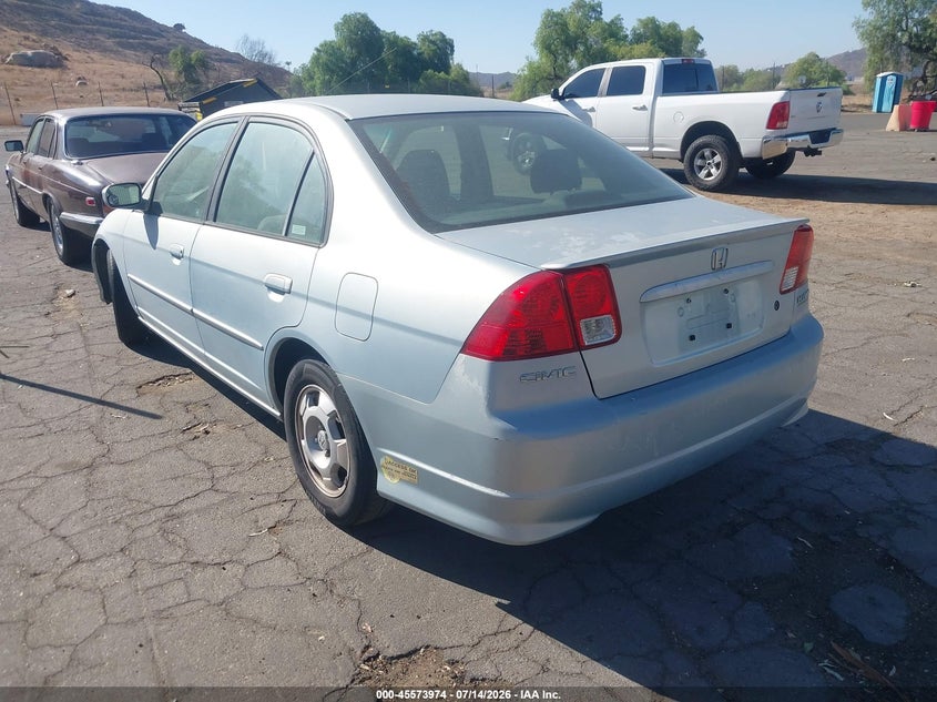 2005 Honda Civic hybrid VIN JHMES96615S009008 IAAI salvage auction — NORMAL WEAR, Clear - Dealer Only (California), sold $175 on 2026-07-28 (photo 3)