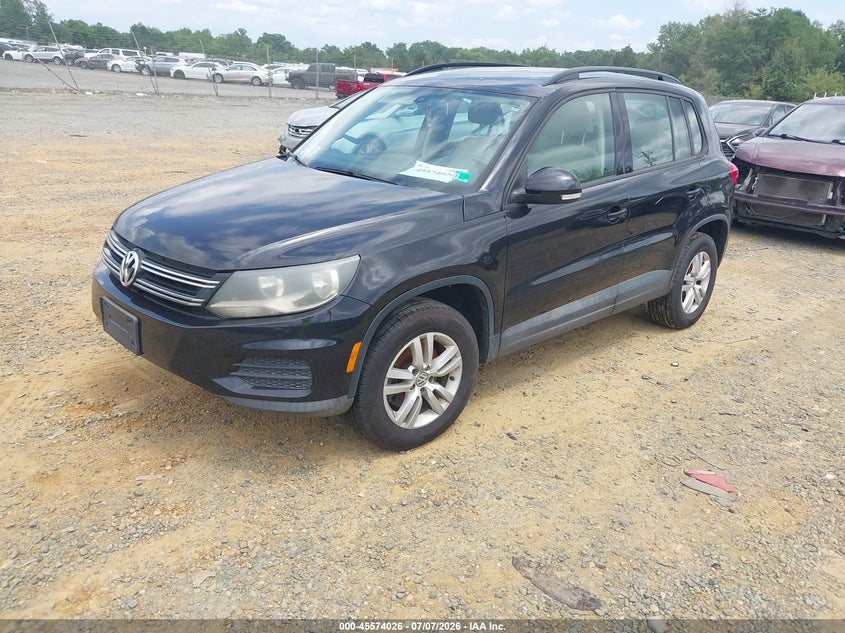 2017 Volkswagen Tiguan VIN WVGBV7AX5HK021081 IAAI salvage auction — NORMAL WEAR, Salvage Title, sold $1,600 on 2026-07-27 (photo 2)