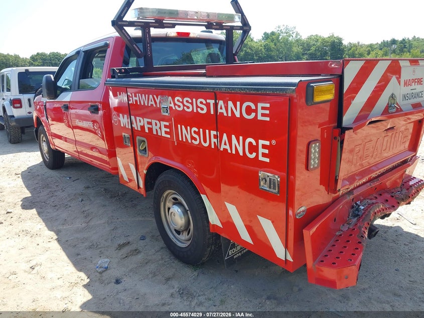 2021 Ford F250 VIN 1FT7W2A60MED50118 IAAI salvage auction — RIGHT REAR, Salvage (Massachusetts), sold $7,500 on 2026-08-27 (photo 3)