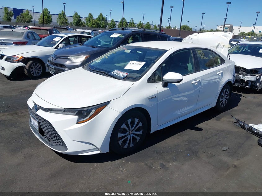 2020 Toyota Corolla VIN JTDEBRBE2LJ005986 IAAI salvage auction — REAR END, Wait Title, sold $6,950 on 2026-07-31 (photo 2)