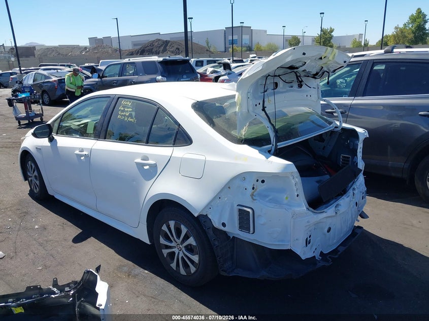 2020 Toyota Corolla VIN JTDEBRBE2LJ005986 IAAI salvage auction — REAR END, Wait Title, sold $6,950 on 2026-07-31 (photo 3)