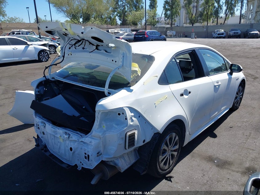 2020 Toyota Corolla VIN JTDEBRBE2LJ005986 IAAI salvage auction — REAR END, Wait Title, sold $6,950 on 2026-07-31 (photo 4)