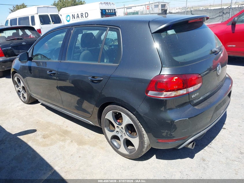 2011 Volkswagen Gti VIN WVWHD7AJ0BW285466 IAAI salvage auction — NORMAL WEAR, Clear - Dealer Only (California), sold $1,400 on 2026-07-19 (photo 3)