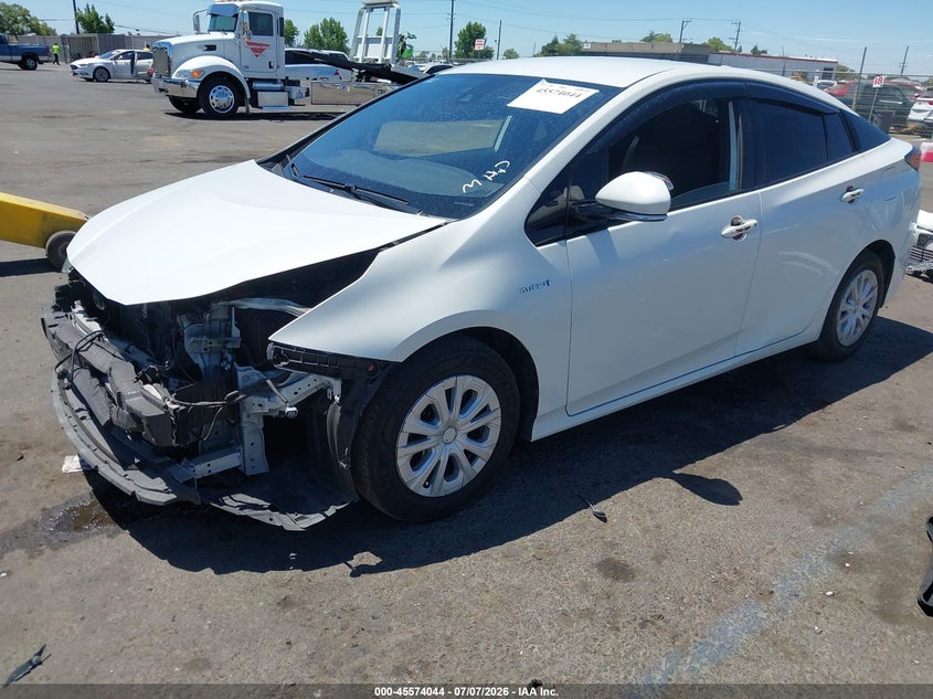 2020 Toyota Prius VIN JTDKARFU0L3116242 IAAI salvage auction — FRONT END, Salvage Title, sold $3,750 on 2026-07-22 (photo 2)