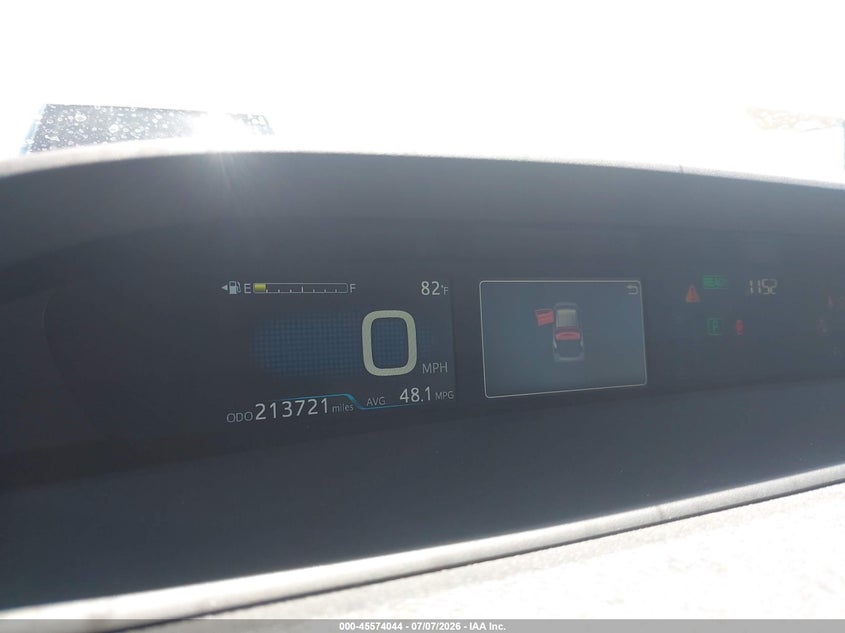 2020 Toyota Prius VIN JTDKARFU0L3116242 IAAI salvage auction — FRONT END, Salvage Title, sold $3,750 on 2026-07-22 (photo 7)