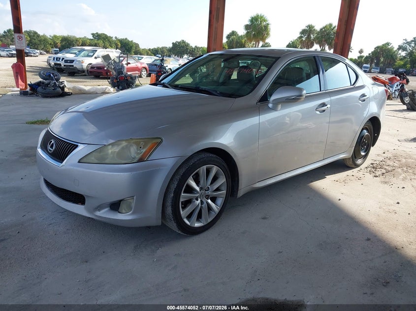 2010 Lexus Is 250 VIN JTHBF5C25A5112085 IAAI salvage auction — NORMAL WEAR, Clear (Florida), sold $475 on 2026-07-28 (photo 2)