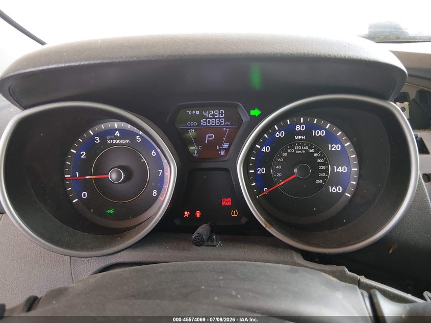 2012 Hyundai Elantra VIN KMHDH4AE0CU410236 IAAI salvage auction — FRONT & REAR, Salvage (Arizona), sold $875 on 2026-07-28 (photo 7)