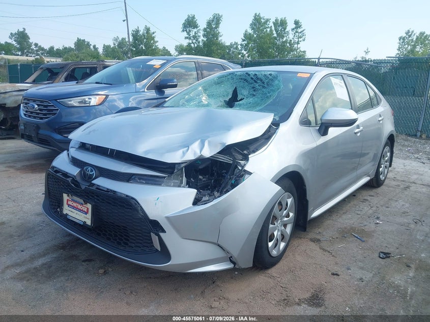 2020 Toyota Corolla VIN JTDEPRAE4LJ060233 IAAI salvage auction — FRONT END, Salvage (Ohio), sold $3,850 on 2026-07-28 (photo 2)