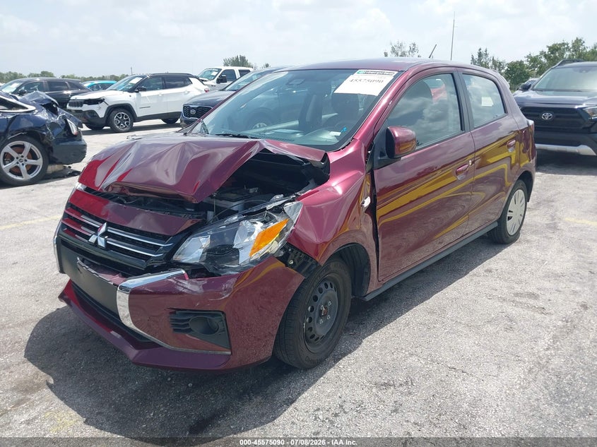 2024 Mitsubishi Mirage VIN ML32AUHJ0RH017957 IAAI salvage auction — FRONT END, Enterprise Vehicles Clear Only (South Carolina), sold $2,650 on 2026-07-16 (photo 2)