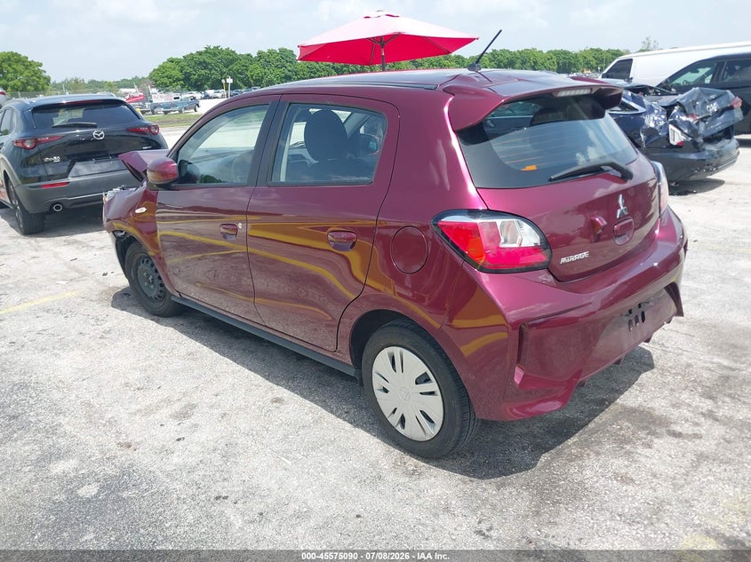 2024 Mitsubishi Mirage VIN ML32AUHJ0RH017957 IAAI salvage auction — FRONT END, Enterprise Vehicles Clear Only (South Carolina), sold $2,650 on 2026-07-16 (photo 3)