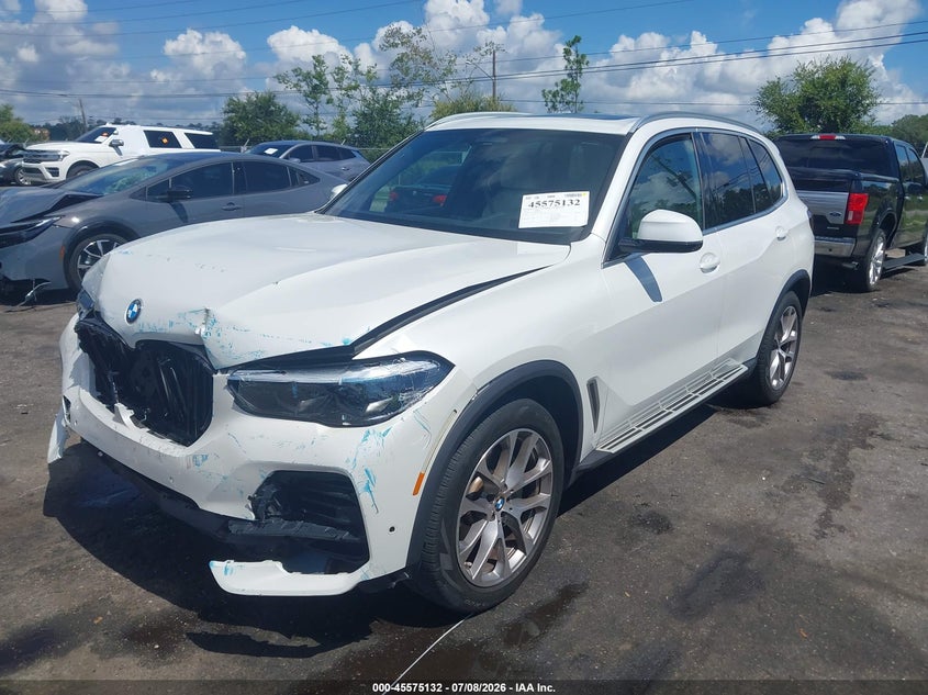 2022 BMW X5 VIN 5UXCR4C03N9M72569 IAAI salvage auction — FRONT END, Certificate Of Destruction (Florida), sold $21,400 on 2026-07-23 (photo 2)