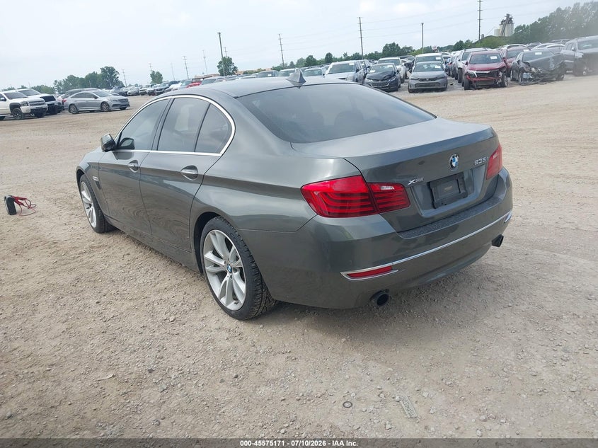 2014 BMW 5er VIN WBA5B3C5XED532636 IAAI salvage auction — FRONT END, Salvage (Ohio), sold $25 on 2026-07-29 (photo 3)