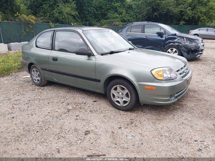 2004 Hyundai Accent VIN KMHCF35C54U299866 IAAI salvage auction — FRONT & REAR, Clear (Maryland), sold $350 on 2026-07-30 (photo 1)