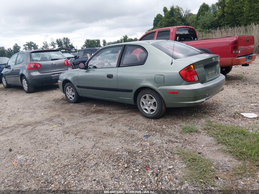 2004 Hyundai Accent VIN KMHCF35C54U299866 IAAI salvage auction — FRONT & REAR, Clear (Maryland), sold $350 on 2026-07-30 (photo 3)