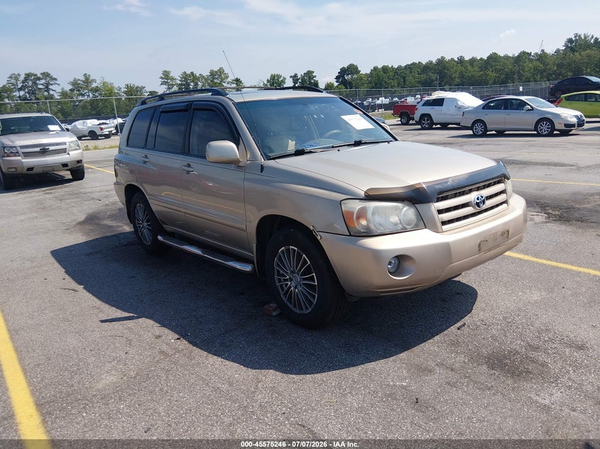 2004 Toyota Highlander VIN JTEEP21A640004432 IAAI salvage auction — NORMAL WEAR, Clear (South Carolina), sold $975 on 2026-07-15 (photo 1)
