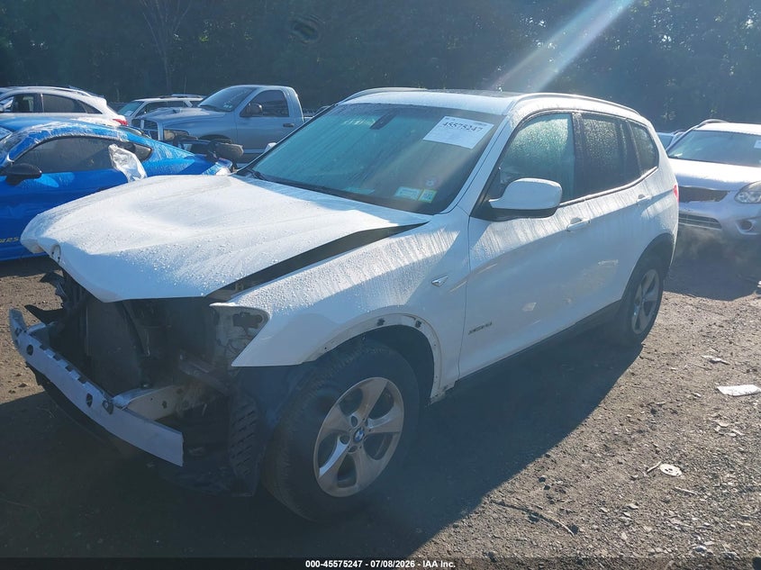 2011 BMW X3 VIN 5UXWX5C5XBL707777 IAAI salvage auction — RIGHT FRONT, Mv-907A (New York), sold $50 on 2026-07-21 (photo 2)