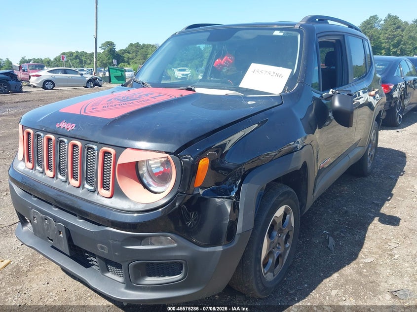 2017 Jeep Renegade VIN ZACCJBABXHPE66224 IAAI salvage auction — LEFT FRONT, Mv-907A (New York), sold $450 on 2026-08-04 (photo 6)