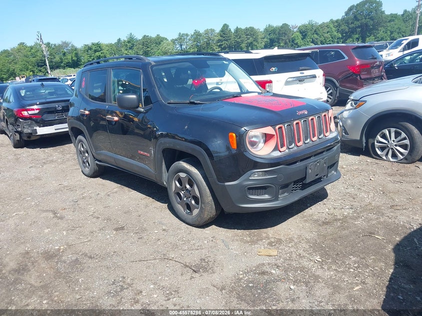 2017 Jeep Renegade VIN ZACCJBABXHPE66224 IAAI salvage auction — LEFT FRONT, Mv-907A (New York), sold $450 on 2026-08-04 (photo 1)