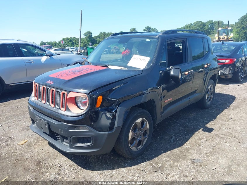 2017 Jeep Renegade VIN ZACCJBABXHPE66224 IAAI salvage auction — LEFT FRONT, Mv-907A (New York), sold $450 on 2026-08-04 (photo 2)