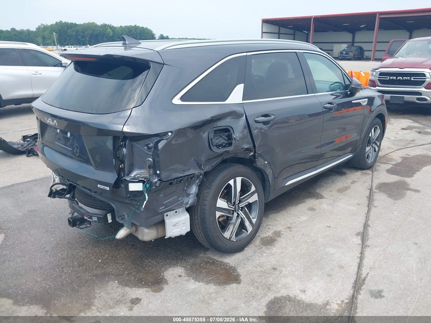 2023 Kia Sorento VIN KNDRMDLH3P5222338 IAAI salvage auction — REAR END, Salvage Title, sold $12,600 on 2026-07-31 (photo 4)