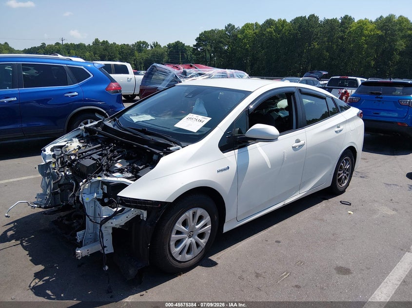 2020 Toyota Prius VIN JTDKARFU8L3104467 IAAI salvage auction — FRONT END, Salvage (North Carolina), sold $5,200 on 2026-07-29 (photo 2)