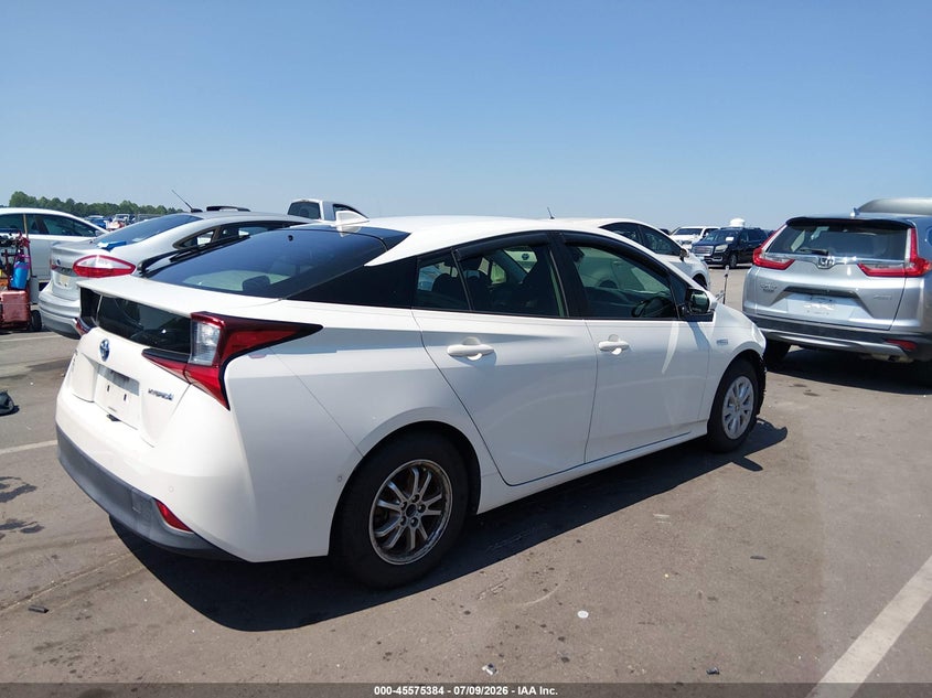 2020 Toyota Prius VIN JTDKARFU8L3104467 IAAI salvage auction — FRONT END, Salvage (North Carolina), sold $5,200 on 2026-07-29 (photo 4)