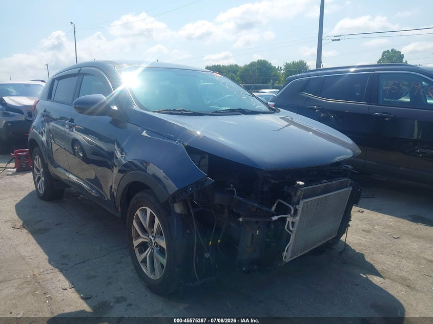 2016 Kia Sportage VIN KNDPB3AC5G7875532 IAAI salvage auction — FRONT END, Salvage (Ohio), sold $725 on 2026-07-28 (photo 1)