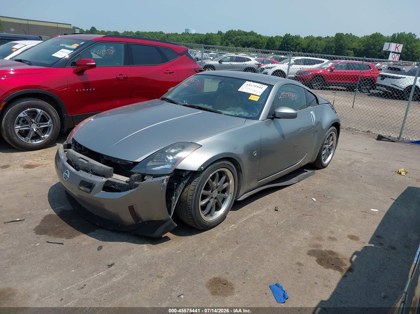 2005 Nissan 350z VIN JN1AZ34D25M601602 IAAI salvage auction — FRONT & REAR, Salvage (Ohio), sold $525 on 2026-09-07 (photo 2)