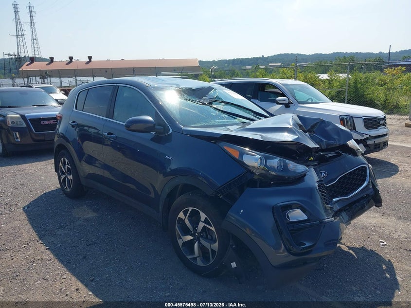 2022 Kia Sportage VIN KNDPMCAC4N7978450 IAAI salvage auction — FRONT END, Salvage (Pennsylvania), sold $2,150 on 2026-08-02 (photo 1)
