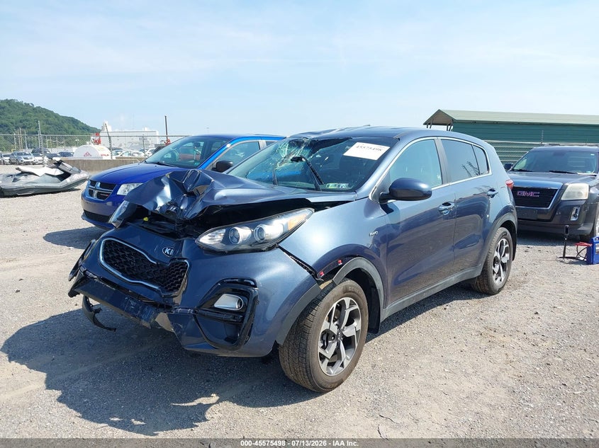 2022 Kia Sportage VIN KNDPMCAC4N7978450 IAAI salvage auction — FRONT END, Salvage (Pennsylvania), sold $2,150 on 2026-08-02 (photo 2)