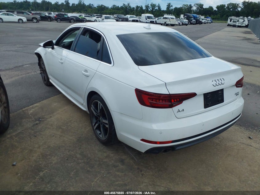 2018 Audi A4 VIN WAULMAF45JA007553 IAAI salvage auction — FRONT END, Salvage (Texas), sold $1,900 on 2026-07-28 (photo 3)