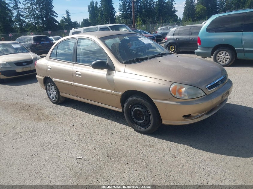 2002 Kia Rio VIN KNADC123226146435 IAAI salvage auction — NORMAL WEAR, Clear (Washington), sold $725 on 2026-07-15 (photo 1)