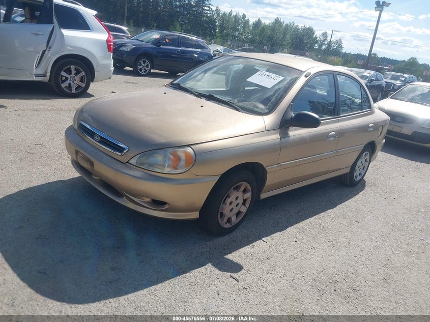 2002 Kia Rio VIN KNADC123226146435 IAAI salvage auction — NORMAL WEAR, Clear (Washington), sold $725 on 2026-07-15 (photo 2)