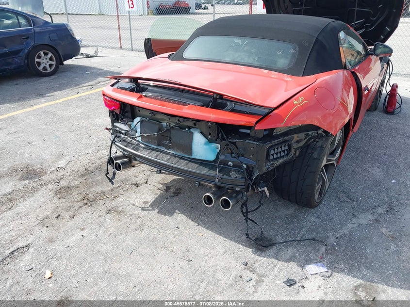2023 Jaguar F-type VIN SAJDD5EE7PCK82994 IAAI salvage auction — FRONT & REAR, Salvage Title, sold $26,300 on 2026-08-17 (photo 6)