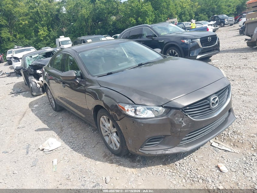 2016 Mazda 6 VIN JM1GJ1U55G1434703 IAAI salvage auction — RIGHT FRONT, Salvage (Tennessee), sold $125 on 2026-07-30 (photo 1)