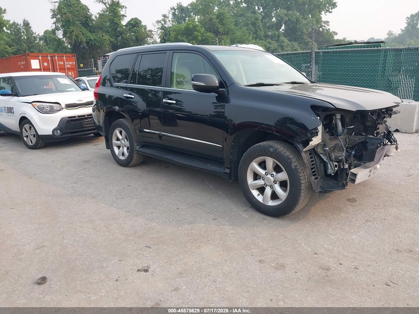 2012 Lexus Gx VIN JTJBM7FX2C5042068 IAAI salvage auction — FRONT END, Salvage - Greater Than 75% (Maryland), sold $7,700 on 2026-07-30 (photo 1)
