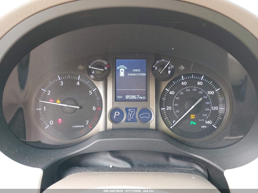 2012 Lexus Gx VIN JTJBM7FX2C5042068 IAAI salvage auction — FRONT END, Salvage - Greater Than 75% (Maryland), sold $7,700 on 2026-07-30 (photo 7)