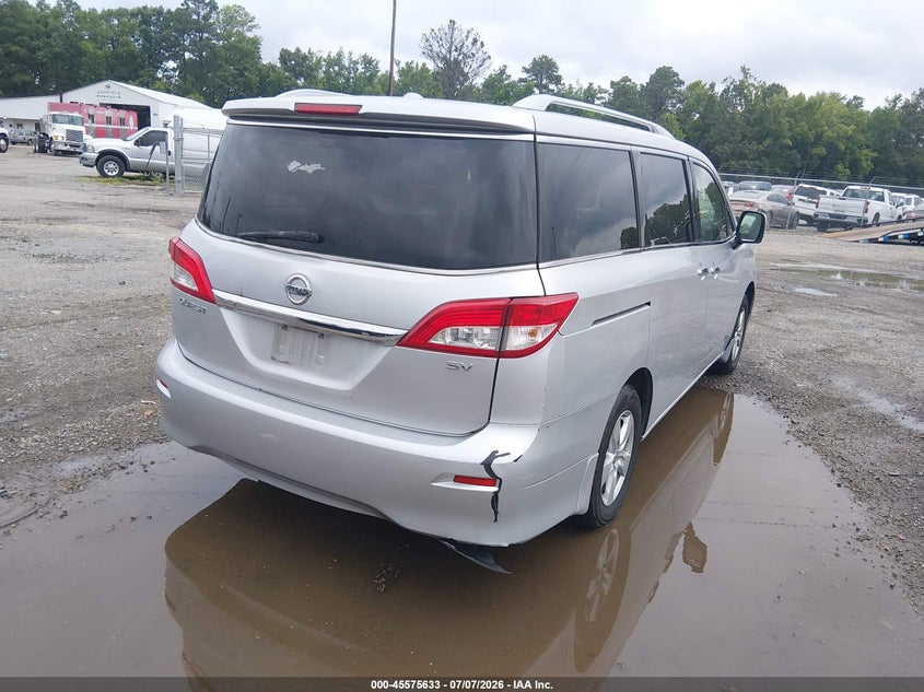 2015 Nissan Quest VIN JN8AE2KP2F9131063 IAAI salvage auction — NORMAL WEAR, Clear (Virginia), sold $375 on 2026-07-24 (photo 4)
