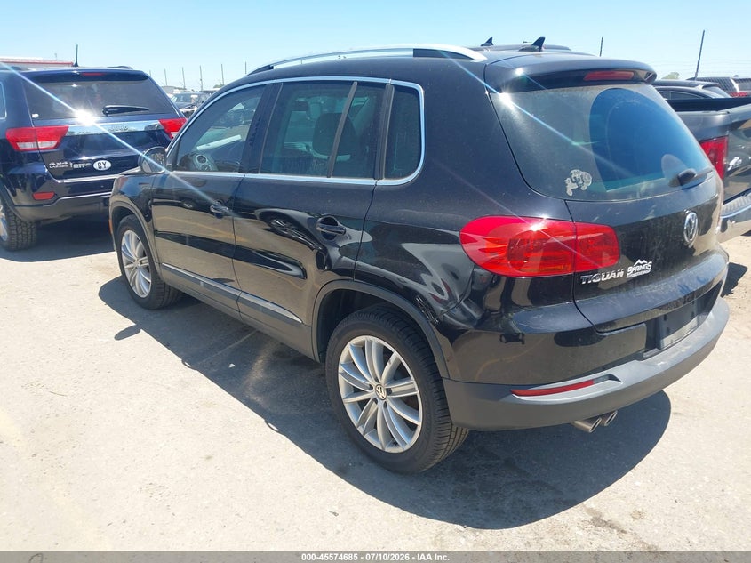 2014 Volkswagen Tiguan VIN WVGAV3AX1EW562265 IAAI salvage auction — NORMAL WEAR, Clear (Colorado), sold $1,575 on 2026-07-28 (photo 3)