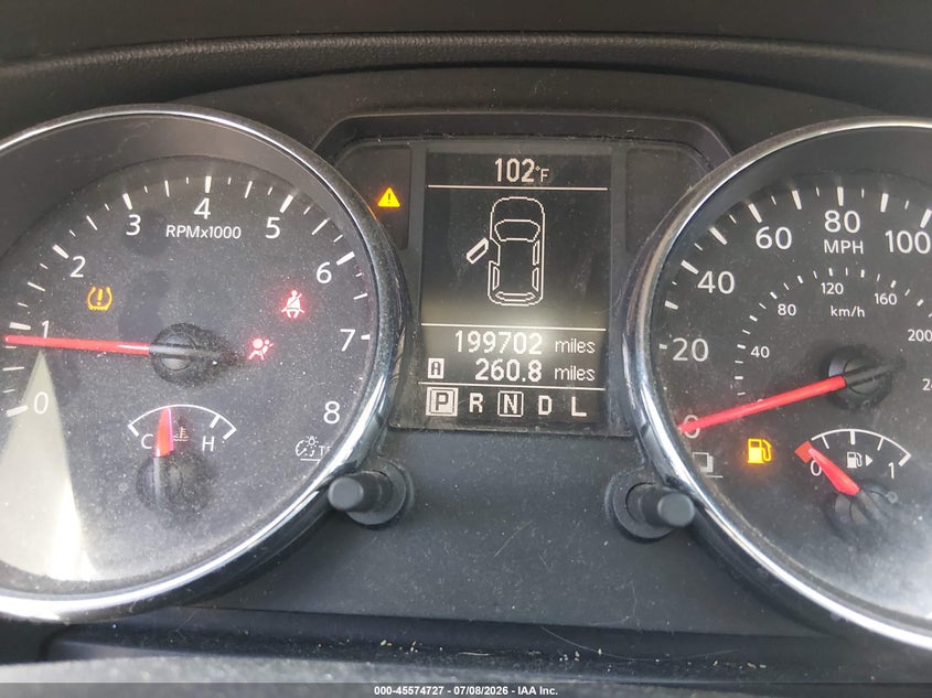 2013 Nissan Rogue VIN JN8AS5MT0DW507956 IAAI salvage auction — NORMAL WEAR, Original (Texas), sold $25 on 2026-07-27 (photo 7)