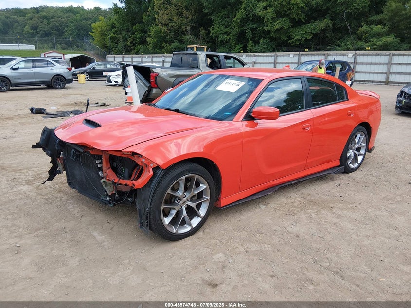 2021 Dodge Charger VIN 2C3CDXHG3MH619726 IAAI salvage auction — FRONT END, Salvage Title, sold $8,100 on 2026-09-02 (photo 2)
