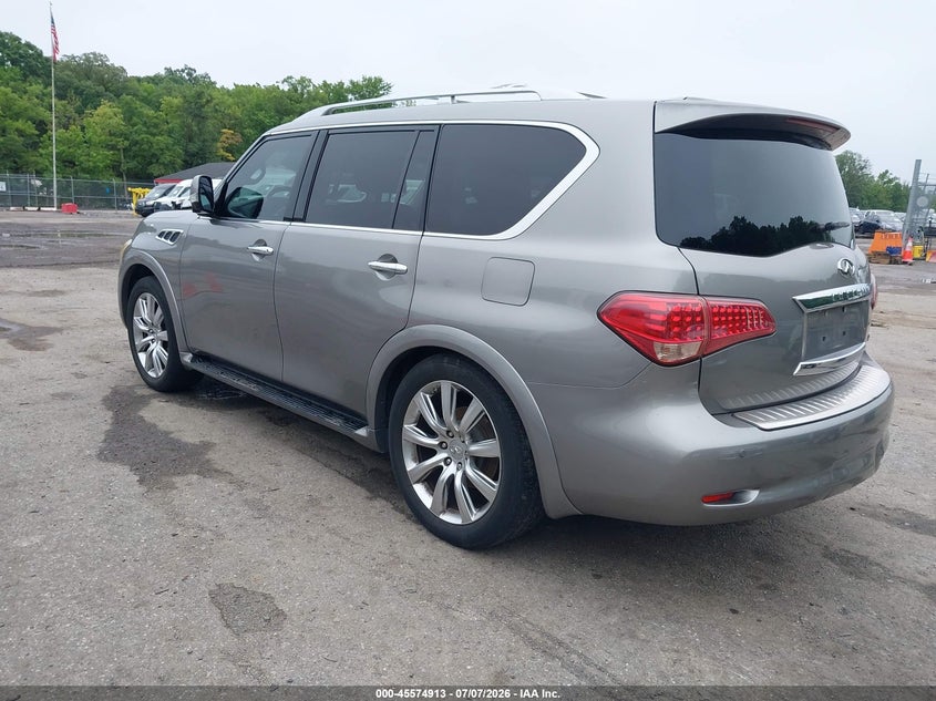 2012 Infiniti Qx56 VIN JN8AZ2NE7C9022088 IAAI salvage auction — NORMAL WEAR, Clear (Virginia), sold $900 on 2026-07-21 (photo 3)