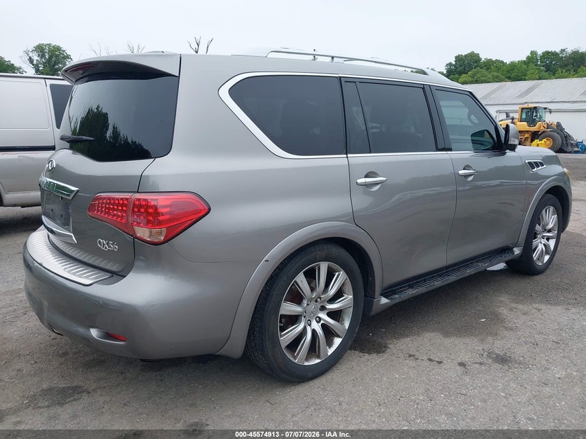 2012 Infiniti Qx56 VIN JN8AZ2NE7C9022088 IAAI salvage auction — NORMAL WEAR, Clear (Virginia), sold $900 on 2026-07-21 (photo 4)