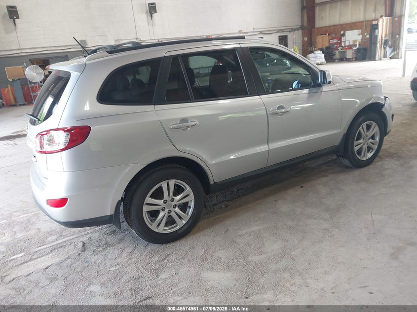 2012 Hyundai Santa fe VIN 5XYZHDAG9CG136600 IAAI salvage auction — RIGHT FRONT, Salvage Title, sold $2,300 on 2026-07-29 (photo 4)