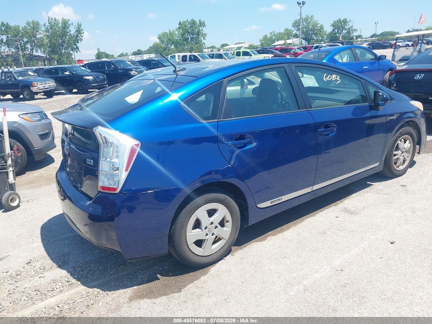2011 Toyota Prius VIN JTDKN3DU1B0288509 IAAI salvage auction — NORMAL WEAR, Clear (Illinois), sold $650 on 2026-07-29 (photo 4)