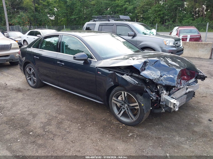 2018 Audi A4 VIN WAUENAF45JA127892 IAAI salvage auction — FRONT END, Salvage Title, sold $1,300 on 2026-07-17 (photo 1)