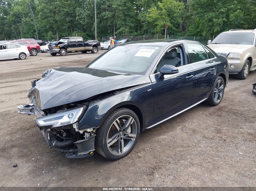 2018 Audi A4 VIN WAUENAF45JA127892 IAAI salvage auction — FRONT END, Salvage Title, sold $1,300 on 2026-07-17 (photo 2)