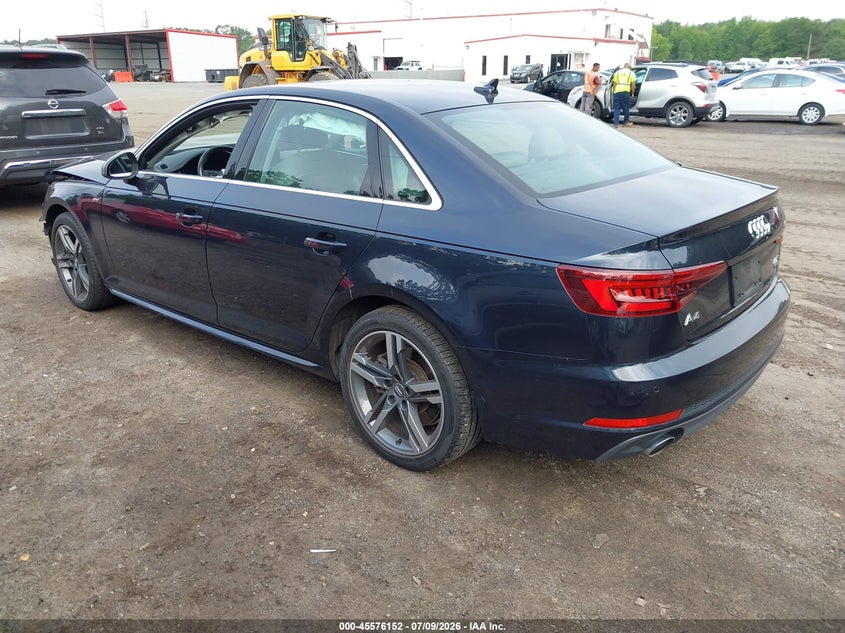 2018 Audi A4 VIN WAUENAF45JA127892 IAAI salvage auction — FRONT END, Salvage Title, sold $1,300 on 2026-07-17 (photo 3)