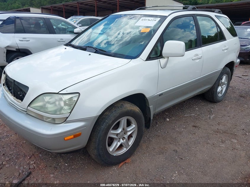 2001 Lexus Rx 300 VIN JTJHF10U710176746 IAAI salvage auction — FRONT END, Clear (Alabama), sold $450 on 2026-07-15 (photo 2)