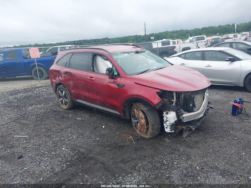 2021 Kia Sorento VIN 5XYRL4LC2MG060650 IAAI salvage auction — FRONT END, Salvage - Greater Than 75% (Maryland), sold $1,150 on 2026-07-30 (photo 1)